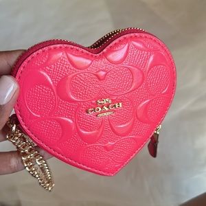 Coach Fuschia coin purse